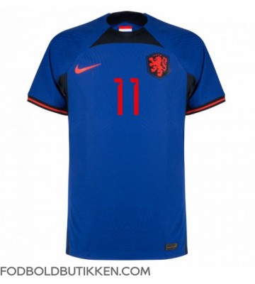 Holland Steven Berghuis #11 Udebanetrøje VM 2022 Kortærmet